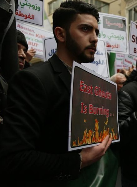 22 ������� 2018. ����� ������������ � ��������� �����
February 22, 2018. Solidarity action for Eastern Ghouta