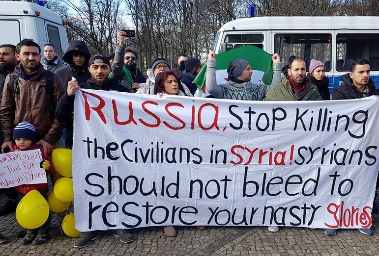 24 ������� 2018. ����� ������������ � ��������� �����
February 24, 2018. Solidarity action for Eastern Ghouta