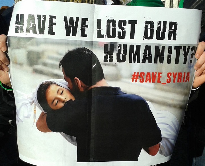 24 ������� 2018. ����� ������������ � ��������� �����
February 24, 2018. Solidarity action for Eastern Ghouta