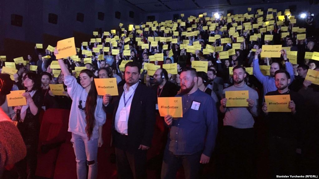 24 ����� 2018. ����� � ��������� ����� �������
March 24, 2018. Action in support of Oleg Sentsova