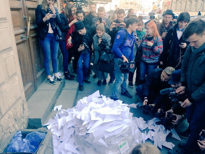 13 ������ 2018. ����� � ������ ���������
April 13, 2018. Action in protection of Telegram