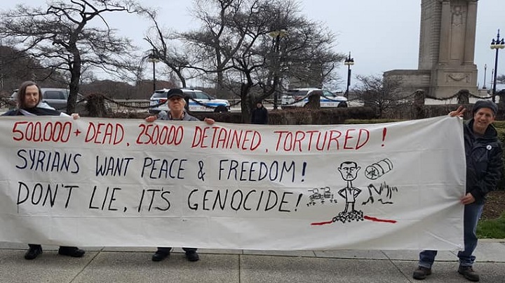 21 ������ 2018. ����� � ������ �����
March 21, 2018. Action in defence of Syria