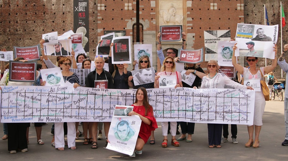 2 ���� 2018. ����� �� �������� ����� �������
June 2, 2018. Action to save Oleg Sentsov