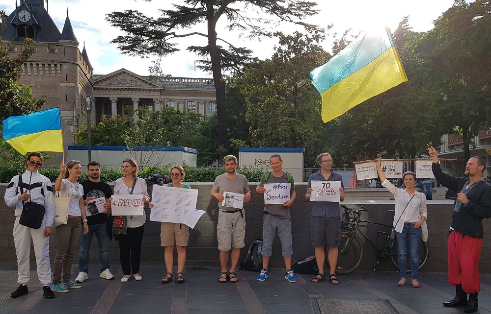 2 ���� 2018. ����� �� �������� ����� �������
June 2, 2018. Action to save Oleg Sentsov