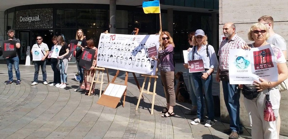 2 ���� 2018. ����� �� �������� ����� �������
June 2, 2018. Action to save Oleg Sentsov