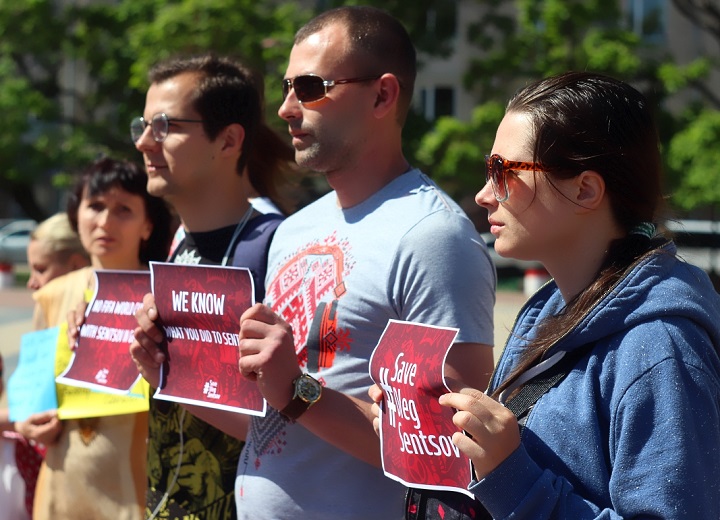 1 ���� 2018. ����� �� �������� ����� �������
June 1, 2018. Action to save Oleg Sentsov