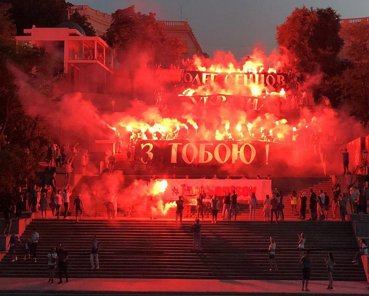 6 ���� 2018. ����� � ��������� ����� �������
July 6, 2018. Action in support of Oleg Sentsov