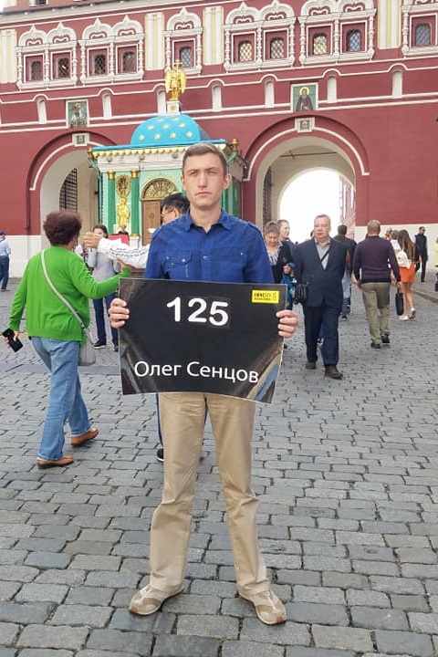 15 �������� 2018. ����� � ��������� ����� �������
September 15, 2018. The picket in support of Oleg Sentsov