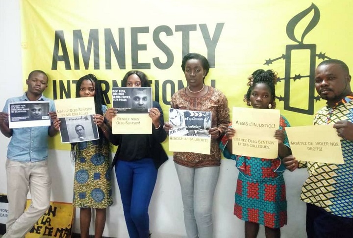 ��������� ����� �������
The support of Oleg Sentsov