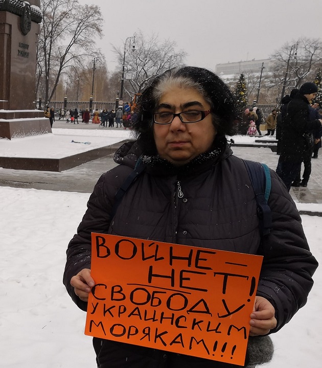 9 ������� 2018. ����� � ��������� ����� �������
December 9, 2018. The picket in support of Oleg Sentsov