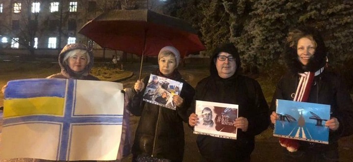 9 - 12 ������� 2018. ����� � ��������� ����� �������
December 9 - 12, 2018. Action in support of Oleg Sentsov