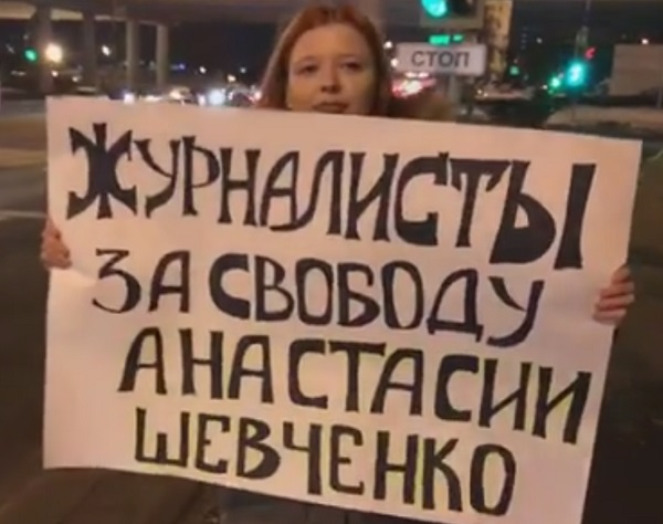 8 ������� 2019. ����� � ��������� ��������� ��������
February 8, 2019. The picket in support of Anastasia Shevchenko