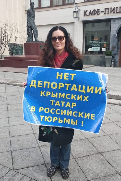 7 ������ 2019. ����� � ��������� ����� �������
April 7, 2019. The picket in support of Oleg Sentsov