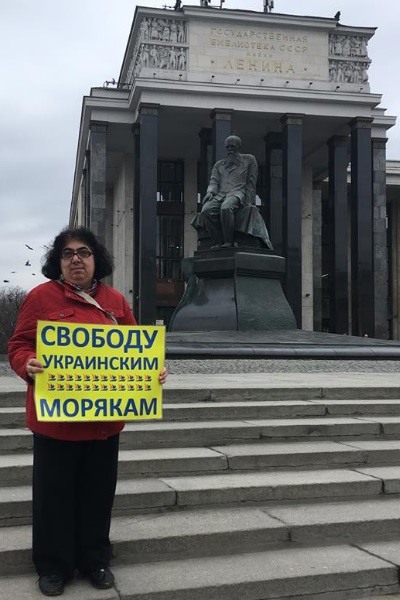 13 ������ 2019. ����� � ��������� ����� �������
April 13, 2019. The picket in support of Oleg Sentsov