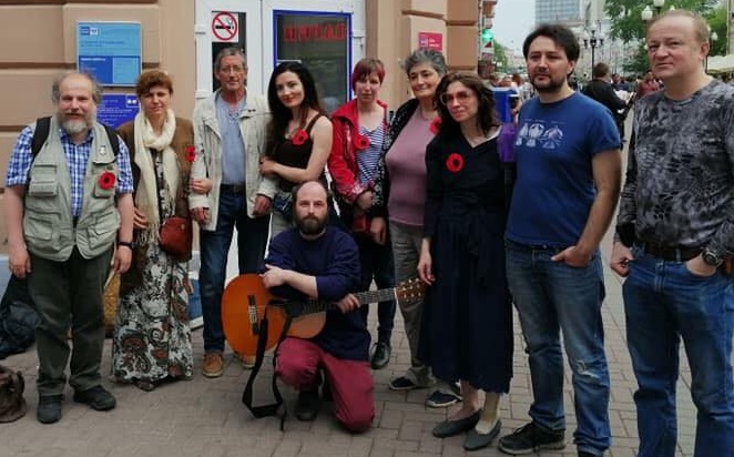 9 ��� 2019. ����� � ��������� ����� �������
May 9, 2019. The picket in support of Oleg Sentsov