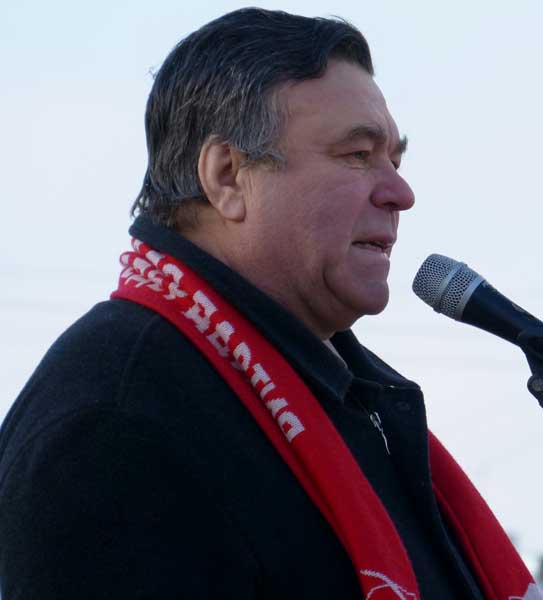 ����������� �� ������� � ������ ������������� ��������
Speech on the meeting in protection of the Farforovskoye cemetery