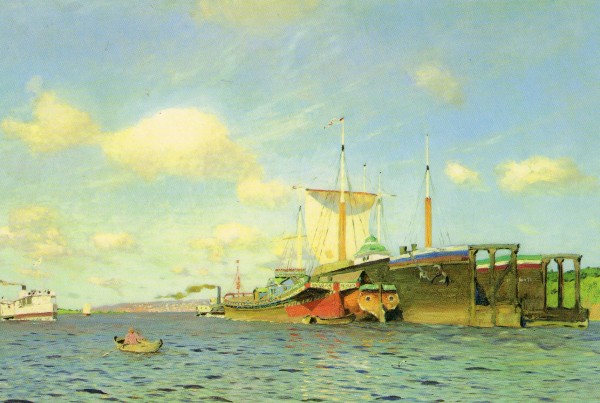 �������� �������� �.�. ������ �����. �����
Postal card �Isaac I. Levitan. Fresh wind. Volga�