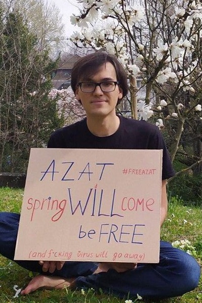21 ����� 2020. ����� � ��������� ����� ���������
March 21, 2020. The picket in support of Azat Miftakhov