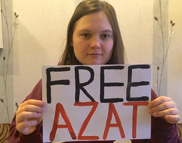 21 ����� 2020. ����� � ��������� ����� ���������
March 21, 2020. The picket in support of Azat Miftakhov