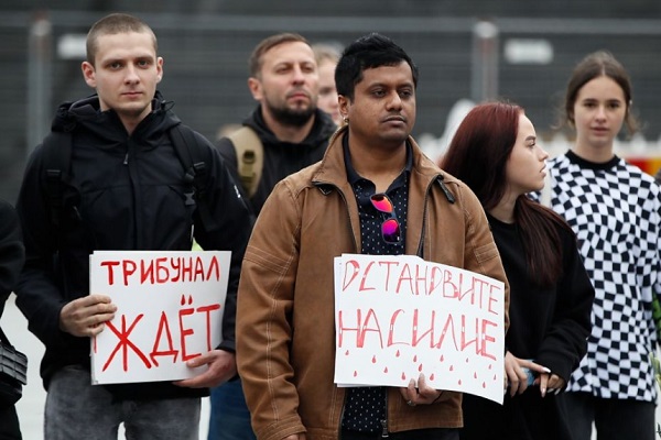 13 ������� 2020. � ��������� ��������
August 13, 2020. In support of Byelorussia