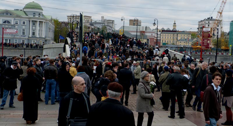 ����� ��� ������� �� �������� �������
General view of Meeting on the Bolotnaya square
