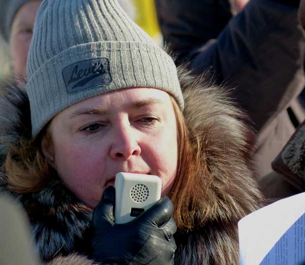 ����� ��������� �������� ��������� ����������� �����
Olga Kurnosova discloses the resolution of a social march