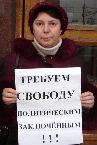8 ������� 2012. ����� � ��������� ������� ��������
December 8, 2012. The picket in support of Bolotnaya square prisoners