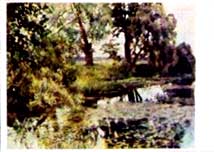 �������� ��.�.�������. ��������� ����
Postal card �The overgrowed pond by Isaac I. Levitan�