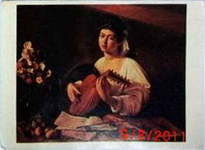 �������� ����������. ����� � ������
Postal card �The young lutanist by Caravaggio�