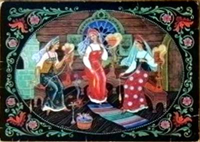 �������� ��.�.�������. ������ � ���� �������
Postal card �Fairy tale about tsar Saltan by Constantine S. Bokarev�