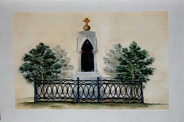 �.�.������. ������ ��������� �� ������ �.�.�������� � ��������
The project of a monument on a grave of K.P.Ivasheva in Turinsk by Basil P. Ivashev