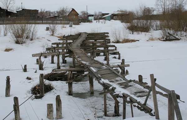 ���� ����� ���� ���� � ������
The bridge through the Nitsa river in Irbit