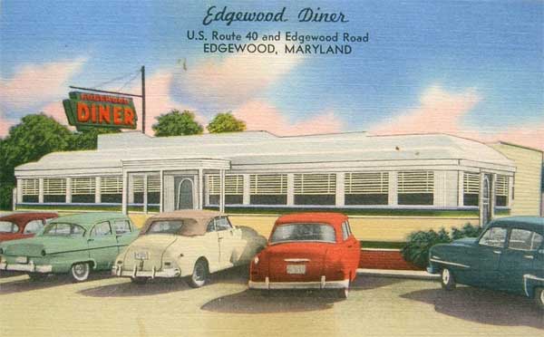 ��������. ���������� � ��������
Postal card. Cars at diner
