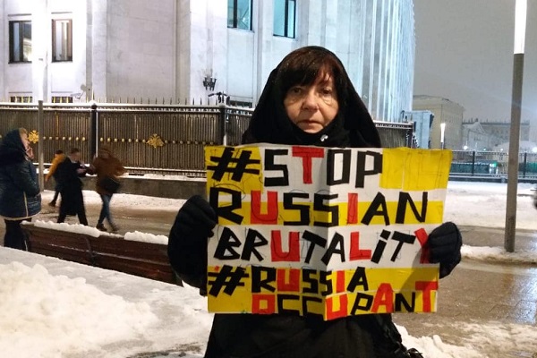 7 ������� 2021. ����� � ������ � ��������� ������
December 7, 2021. The picket in memory of millions of the murdered