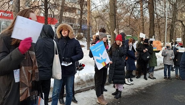 27 ������� 2022. ����������� �����
February 27, 2022. Anti-war action