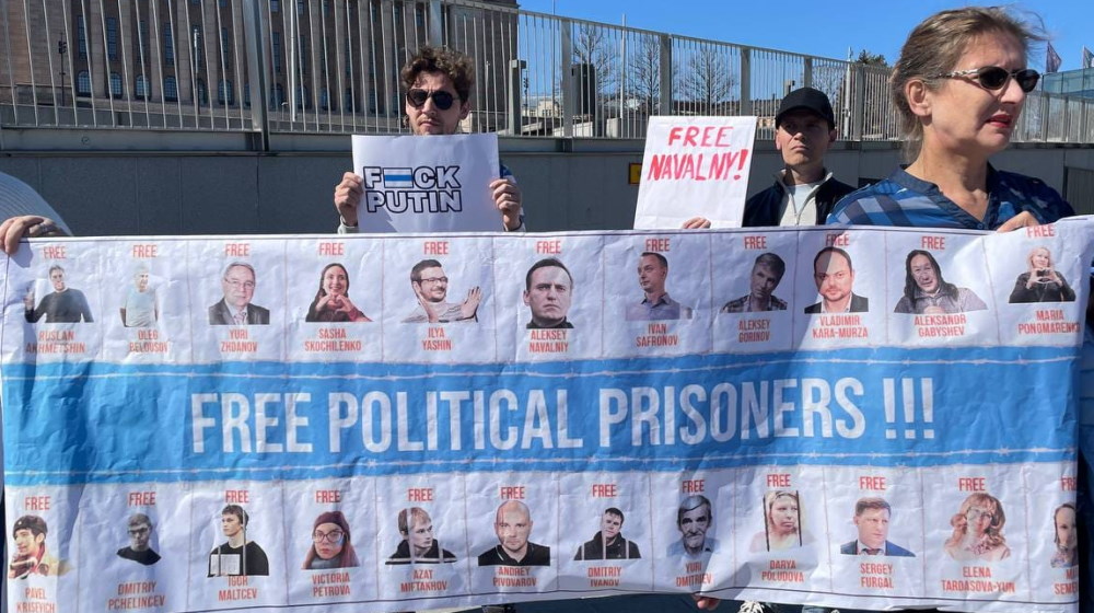 22 ������ 2023. ������ � ��������� ����������������
April 22, 2023. Meeting in support of political prisoners