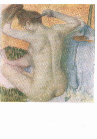�������� ��. ����. ��������������� �������
Postal card �Woman brushing the hair by Edgar Degas�