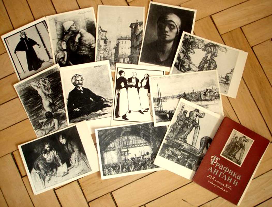 ����� �������� �������� ������
Set of postal cards �Graphic arts of England�