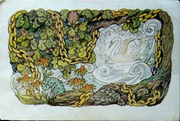 �������� ��.�.��������. �������
Postal card �Swan by M.Y.Alekseyev�