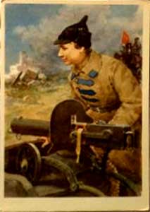 �������� �� ������ ������ ����������� ������
Postal card from set �Heroes of the civil war�