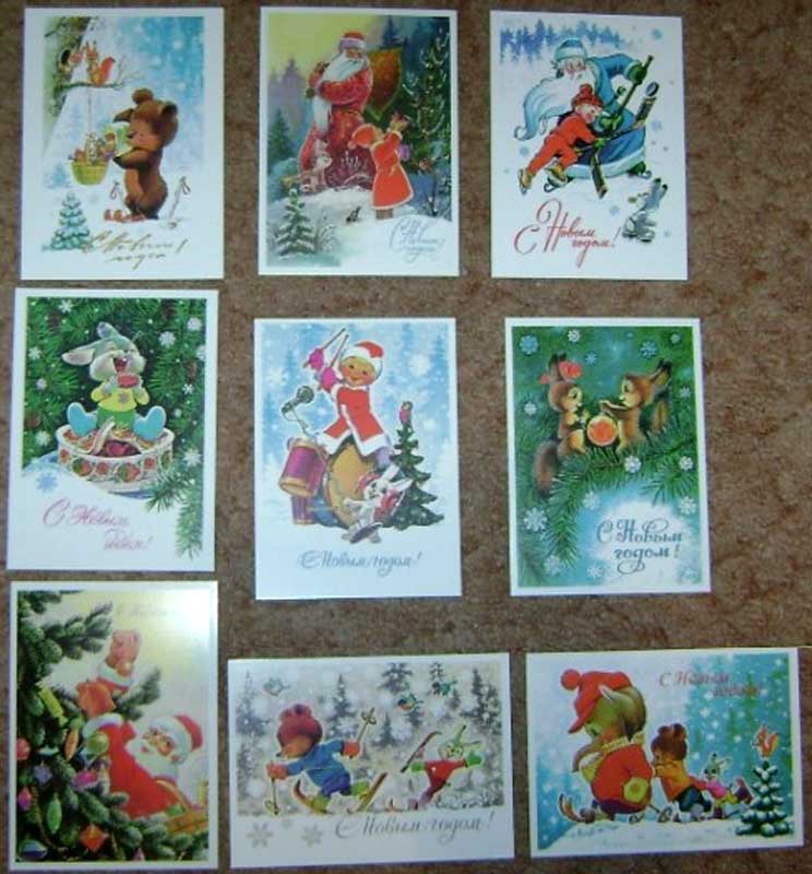 ����� �������� ��.�.�������. � ����� �����!�
Set of postal cards �With New Year! by Vladimir I. Zarubin�