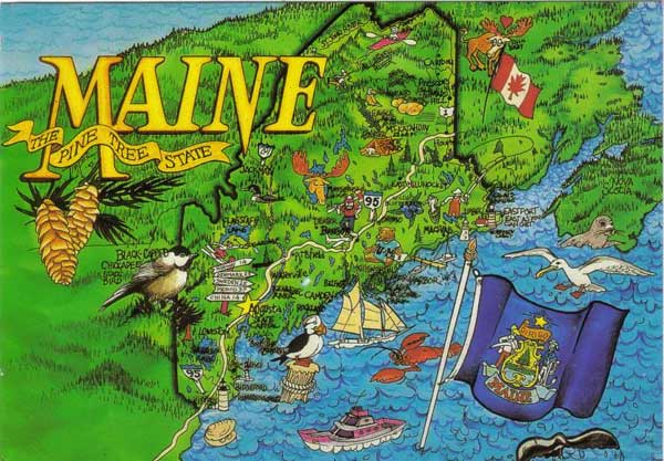�������� ���� - ������ ����
Postal card �Main the pine tree state�