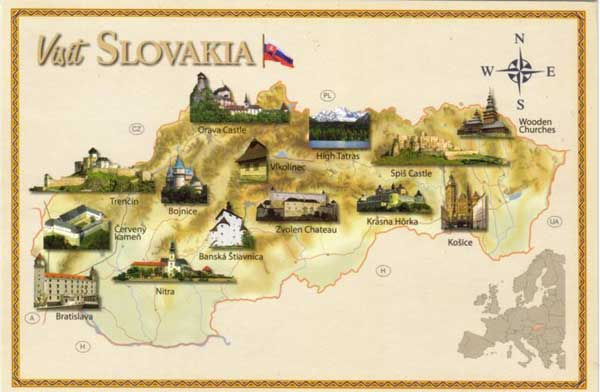 �������� ��������� ���������
Postal card �Visit Slovakia�