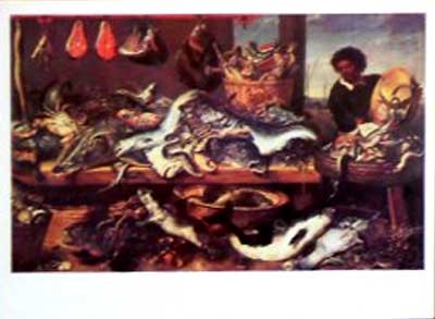 �������� ��������� �. ������ �����
Postal card �Frans Snyders. The fish shop�