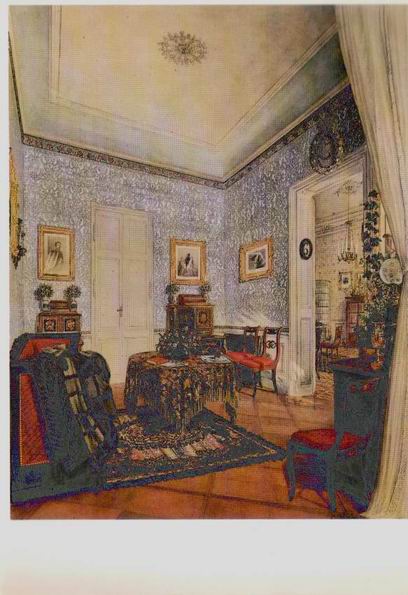 �������� ��. ����. �������� ������� �������� ��������
Postal card �Interior of room of rich private residence by K. Obakh�