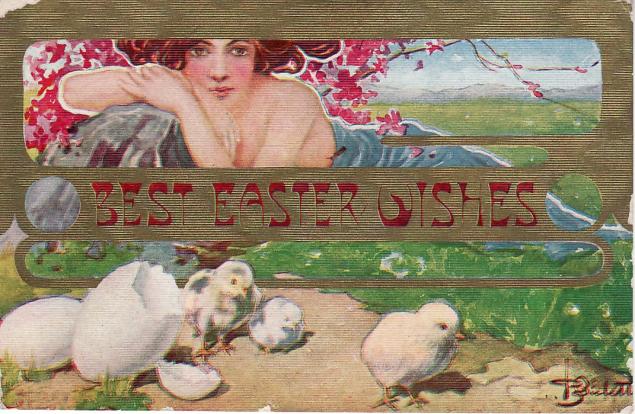 �������� ��. �������. ��������� ���������� ����������
Postal card �Best Easter Wishes by T. Bieletto�
