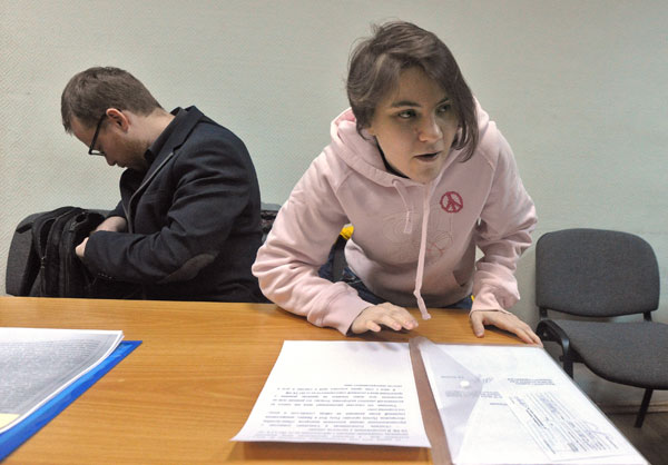 �.�.���������. �� ��������� � �������������� ����
Catherine Samutsevich. On hearings in the Zamoskoretsky court