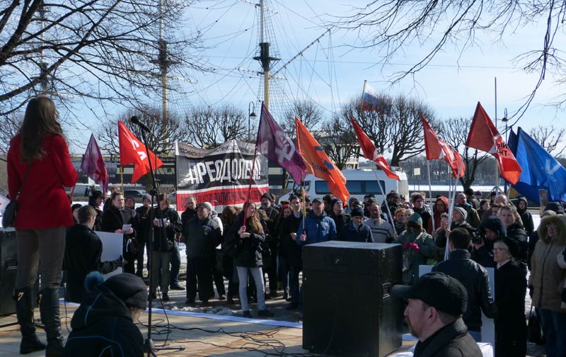 ����� ��� ������� � ������ ����������������
The general view of the meeting in protection of the political prisoners