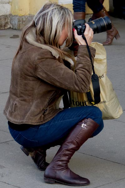�������� �� �������
The photographer during work