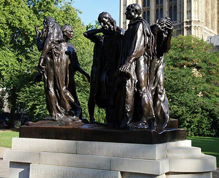 �������� �������� ���� � �������
Monument �Burghers of Calais� in London